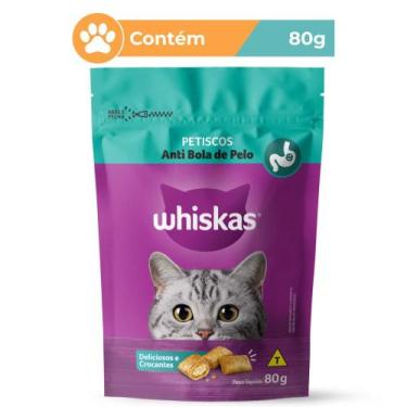 Imagem de Petisco Whiskas para Gatos Anti Bola de Pelo 80g - Mars