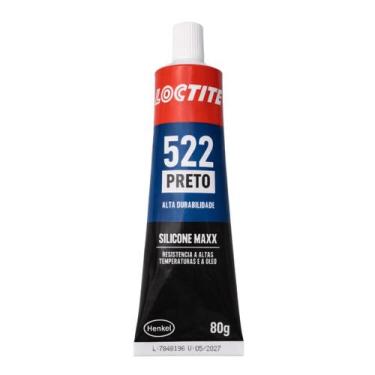 Imagem de Silicone Preto Alta Temperatura Loctite 522 80g Vedante para Motor Cár