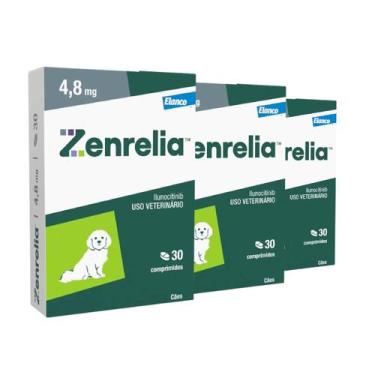 Imagem de Combo 3 Zenrelia 4,8mg Dermatológico Elanco para Cães - 30 Comprimidos