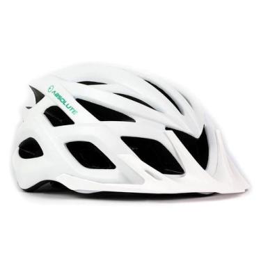 Imagem de Capacete absolute luna flash - tamanho m, Branco, Verde, Claro, UNI