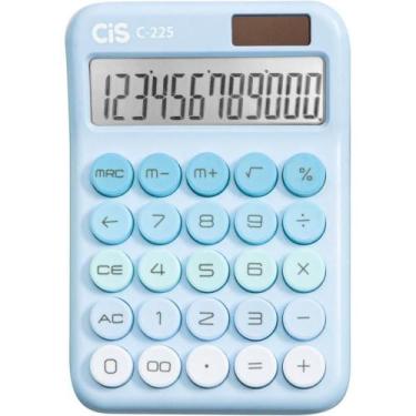 Imagem de Calculadora de Mesa 12 DIG. MOD C-225 Azul - Sertic