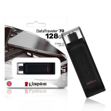Imagem de Pen Drive 128gb Usb C 3.2 DataTraveler 70 - 70mb/s Leit DT70/128GB Kin