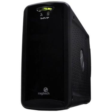 Imagem de Nobreak Ragtech 600VA SAVE HOME STD -TI Black 20NSH4125 Trivolt Onda 6