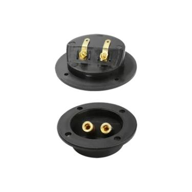 Imagem de 4x Terminal Borne Redondo 75mm Profissional Para Caixa De Som - Pix