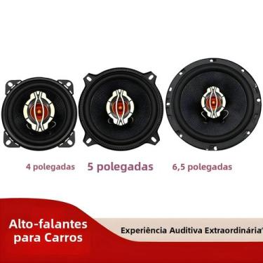 Imagem de Alto-falantes Automotivos De 4/5/6.5 Polegadas Com Potência De Pico De