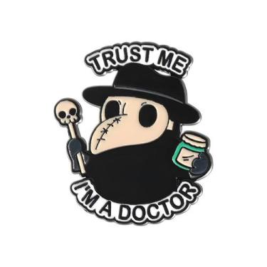 Imagem de Broche De Metal Criativo Com Tema De Médico, Divertido, Estilo Bico De