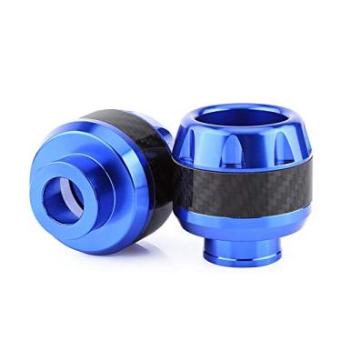 Imagem de Anauto 1 par de protetores deslizantes para moldura dianteira de garfo de motocicleta de fibra de carbonoAnauto azul Anauto01710-01