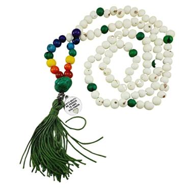 Imagem de Paz Interior Store - Japamala 108 contas Semente de Açaí dos Chakras (Verde) - Adulto Unissex - Interessados em Espiritualidade, Meditação, Práticas Alternativas