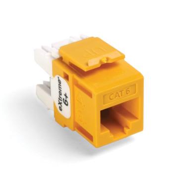 Imagem de Leviton 61110-RY6 eXtreme 6+ Conector QuickPort, CAT 6, amarelo