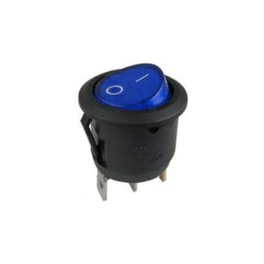 Imagem de Chave Liga Desliga Kcd1 Neon 3 Terminais 10 Unidades Azul