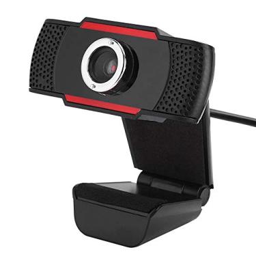 Imagem de Webcam HD de conferência USB com microfone, câmera web de computador desktop para conferências, transmissões ao vivo e chamadas de vídeo