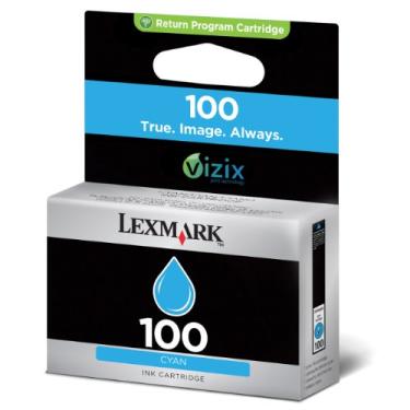 Imagem de Lexmark cartucho de tinta ciano rendimento padrão 100