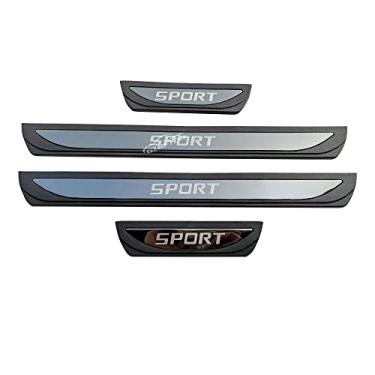 Imagem de GZBFTDH Proteção de Peitoril Soleira da Porta, para Nissan Frontier Carro Acessórios, Aço Inoxidável Kick Plate Guard de Pedal de Limiar Protetor, Peças para Automóveis