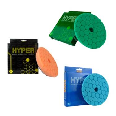 Imagem de Kit Boina De Espuma Polimento Corte Lustro Refino 5'' Kers