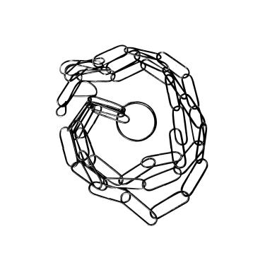 Imagem de Corrente Metal Vasos Suspenso 64cm Plantas Atacado 12und