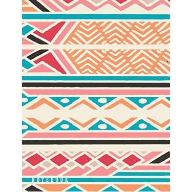 Imagem de Notebook: Boho style cover and Dot Graph Line Sketch pages, Extra large (8.5 x 11) inches, 110 pages, White paper, Sketch, Draw and Paint