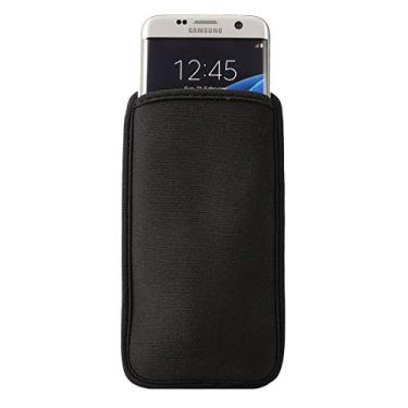 Imagem de Neoprene Cell Phone Bag for Galaxy S9 / S8 / S7 Edge / G935 & S6 Edge / G925, Size:9.0 * 16.5cm(Black)