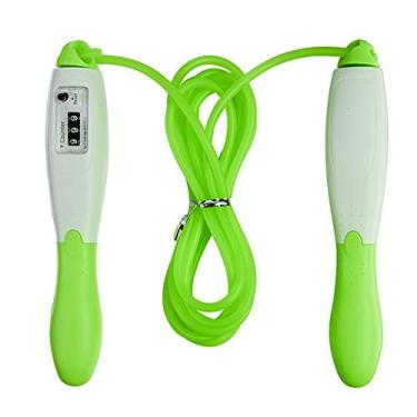 Imagem de Corda de pular corda ajustável contando corda de pular fitness exercício treino ginásio spor 3 metros para crianças adulto