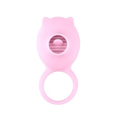 Imagem de Vibrador Peniano Unissex Estimulador Clitóris Anel Masculino Brinquedos Sexuais Para Casal Zatla (Rosa)