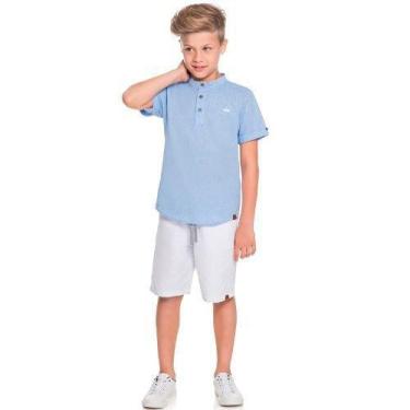 Imagem de Camisa Infantil Masculina Bata Jeans Boca Grande Bg/G 32047*