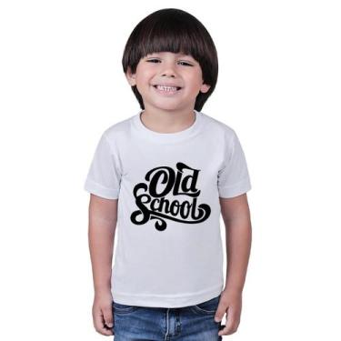 Imagem de Camiseta Infantil Preta Branca Com Estampa 100% Algodão - Coub