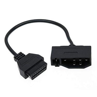 Imagem de Cabo adaptador de diagnóstico de 16 pinos OBD1 para OBD2 OBDII da Goliton 7 pinos macho compatível com Ford EFI