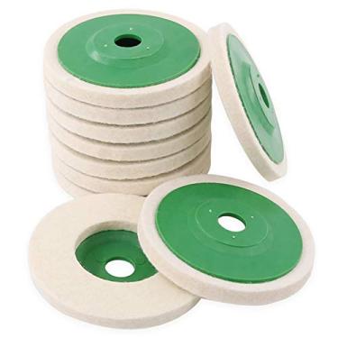 Imagem de Disco de polimento de feltro para roda de polimento de lã de 10 peças da Hilitchi
