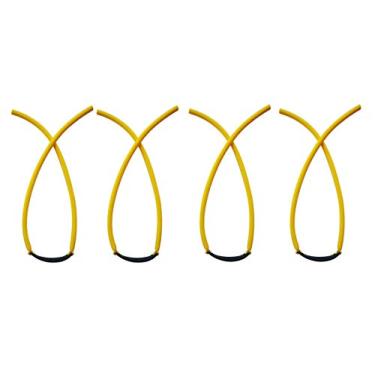 Imagem de GM&BW 4 conjuntos de pulseiras de substituição de estilingue de borracha, elásticos tubulares compatíveis com catapulta de Trumark, Daisy, Barnett, Marksman; adequado para todas as tirachinas inseridas em tubo na pala