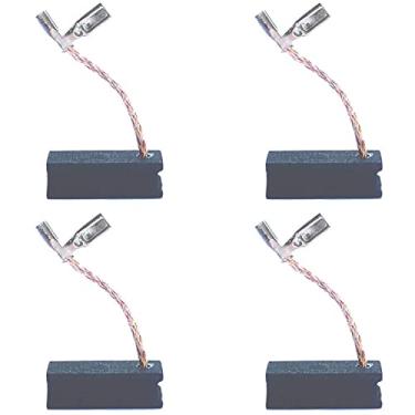 Imagem de 4 peças de escovas de carbono de substituição adequadas para roteador DWP611 DWP611K 450, substituição para peça de motor A27343
