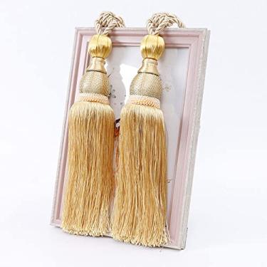 Imagem de Amarrações de cortina simples borla de cortina pendurada bola de ligação de corda acessórios de alça de cortina pendurada, T2,4 pcs