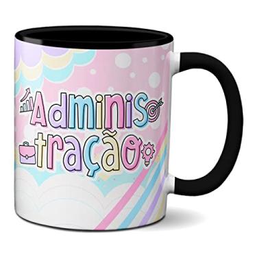 Imagem de Caneca Administração Criativa Fofa Administradora Profissão (Preta)