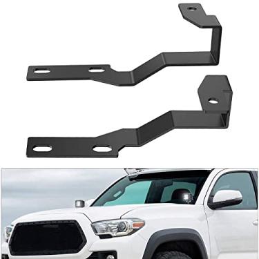 Imagem de Nilight Suportes de luz de vala para suporte de para-sol auxiliar Offroad LED Pod Light Work Light na 2ª geração Toyota Tacoma 2005-2015