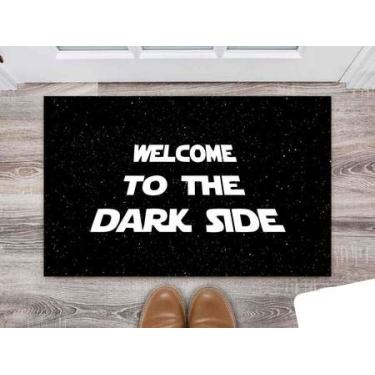 Imagem de Tapete Capacho Decorativo, Coleção Frases, Welcome to the Dark Side (Star Wars)