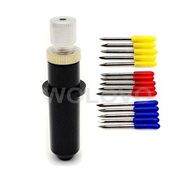 Imagem de 15 peças/conjunto 30/45/60 graus Mimaki Lâmina de máquina/utter/faca + suporte de mimaki