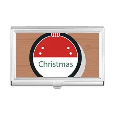 Imagem de Carteira de bolso com ícone de desenho animado de Natal para cartão de visita