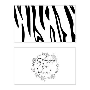 Imagem de Pinto Animal Art Grain Ilustration Pattern New Year Festival Greeting Card Bless Message Gift