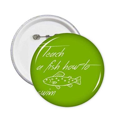 Imagem de Broches de cultura de idioma inglês, senso comum, pinos, distintivo, botão, emblema, decoração, 5 peças