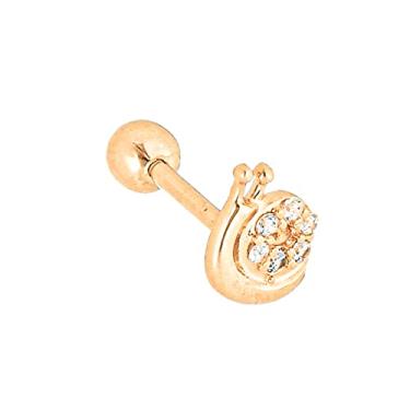 Imagem de Piercing de Orelha Cartilagem Tragus Caracol Ouro 18k