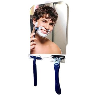 Imagem de Espelho 22cm Com Ventosa - Barba De Baixo Do Chuveiro Box - Maquiagem