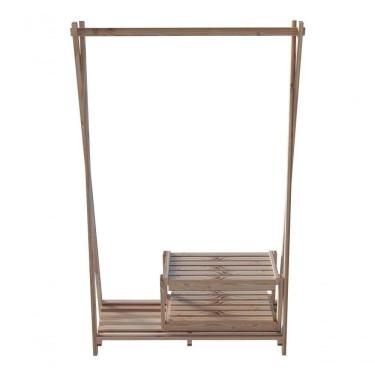 Imagem de Cabideiro 100% Pinus Roupeiro De Qualidade Reforçada Clássico