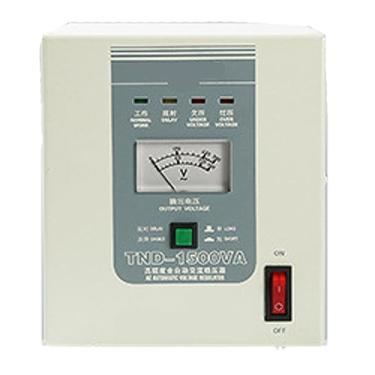 Imagem de Estabilizador de tensão, 500W/1000W/1500W/2000W Regulador eletrônico automático de tensão CA de alta precisão monofásico uso doméstico relé de inteligência LCD, branco, 1500VA