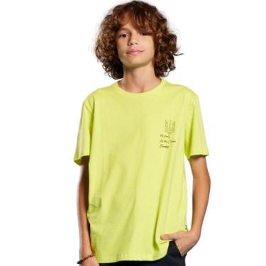 Imagem de Camiseta Verde Cajado Infantil Banana Danger