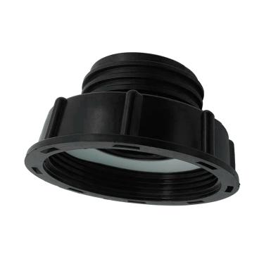 Imagem de Bothyi Adaptador de drenagem para tanque IBC Tote 7,6 cm Rosca grossa para mangueira de jardim de 5 cm preta