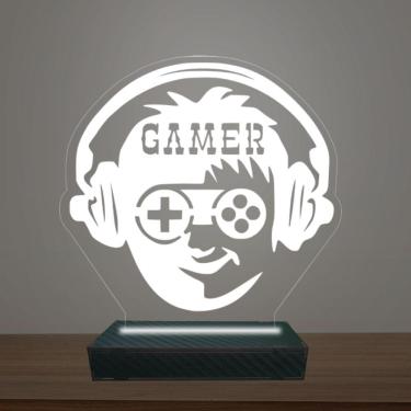 Imagem de Luminária Led 3d Gamer Abajur Luxo