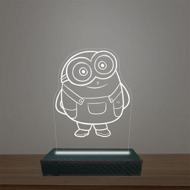 Imagem de Luminária Led 3d Minion Abajur Luxo