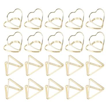 Imagem de Clipes de Papel Fofos, Clipes de Papel, Amor, Coração, Cartão de Visita Especial, Triangular, Foto de Amor, 30 Peças, Amor, Coração, Estampado, Papel Pequeno, Grande, Braçadeiras