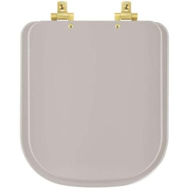 Imagem de Assento Sanitário Soft Close Axis Barbante para vaso Deca com Ferragem Dourada