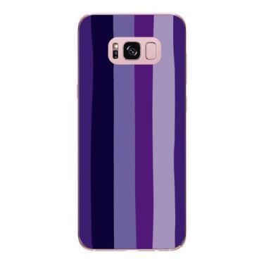 Imagem de Capa Case Capinha Samsung Galaxy  S8 Plus Arco Iris Roxo - Showcase