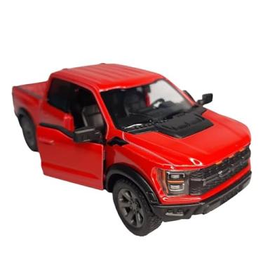 Imagem de Miniatura Carrinho de Ferro Caminhonete Ford F-150 2022 Coleção (Vermelho)