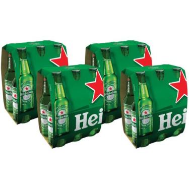 Imagem de Cerveja Heineken Puro Malte Lager Premium - Long Neck 24 Garrafas De 3